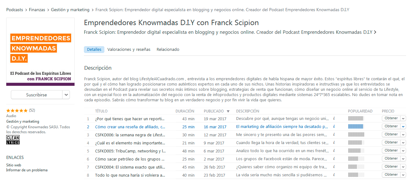 reseña itunes