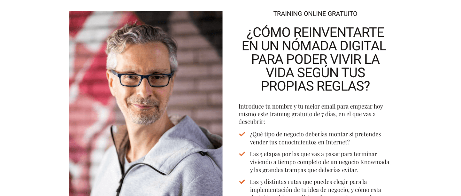 Training gratuito para nómadas digitales