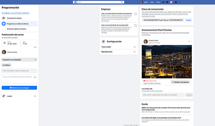 Facebook Live Producer - Lifestyle al cuadrado