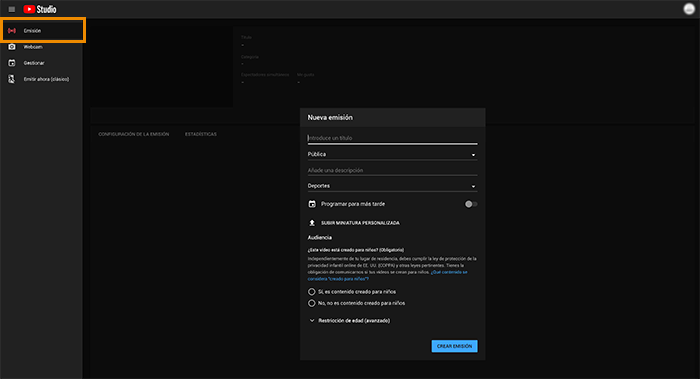 YouTubeLive-crear-emision