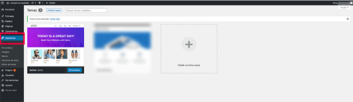 astra-instalar-tema